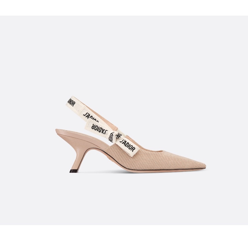 Jadior Slingback Pumps in Nude Fabric